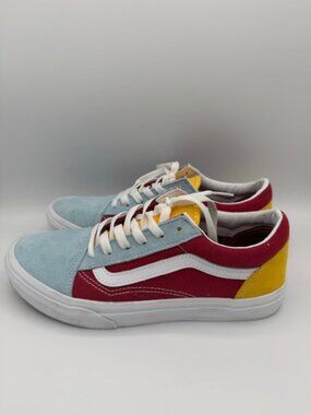 Vans Multi Color Suede & Canvas Old Skool Sneakers Women's Size 7.5